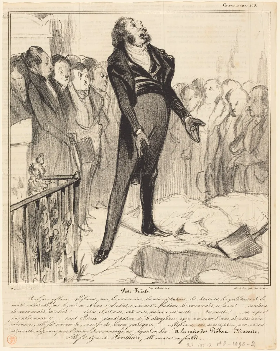 Piétié Filiale by Honoré Daumier