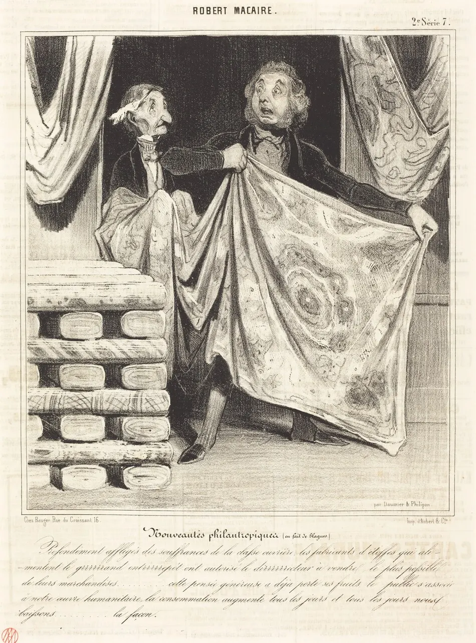 Nouveautés philantropiques... by Honoré Daumier