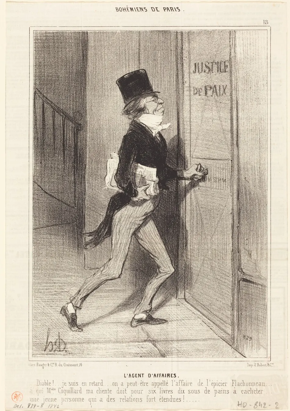 L'Agent d'affaires by Honoré Daumier