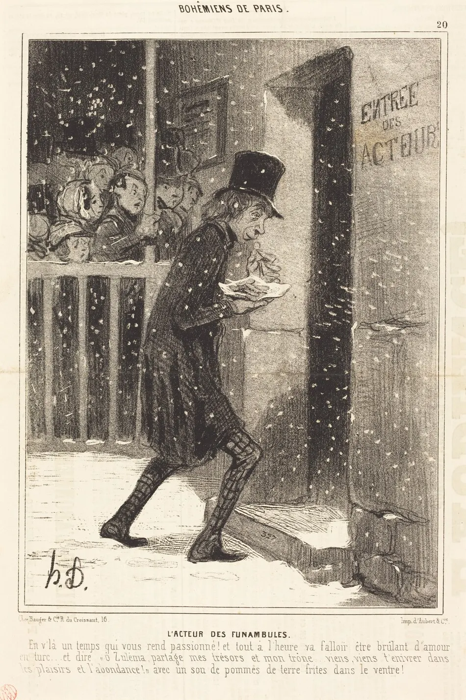 L'Acteur des Funambules by Honoré Daumier