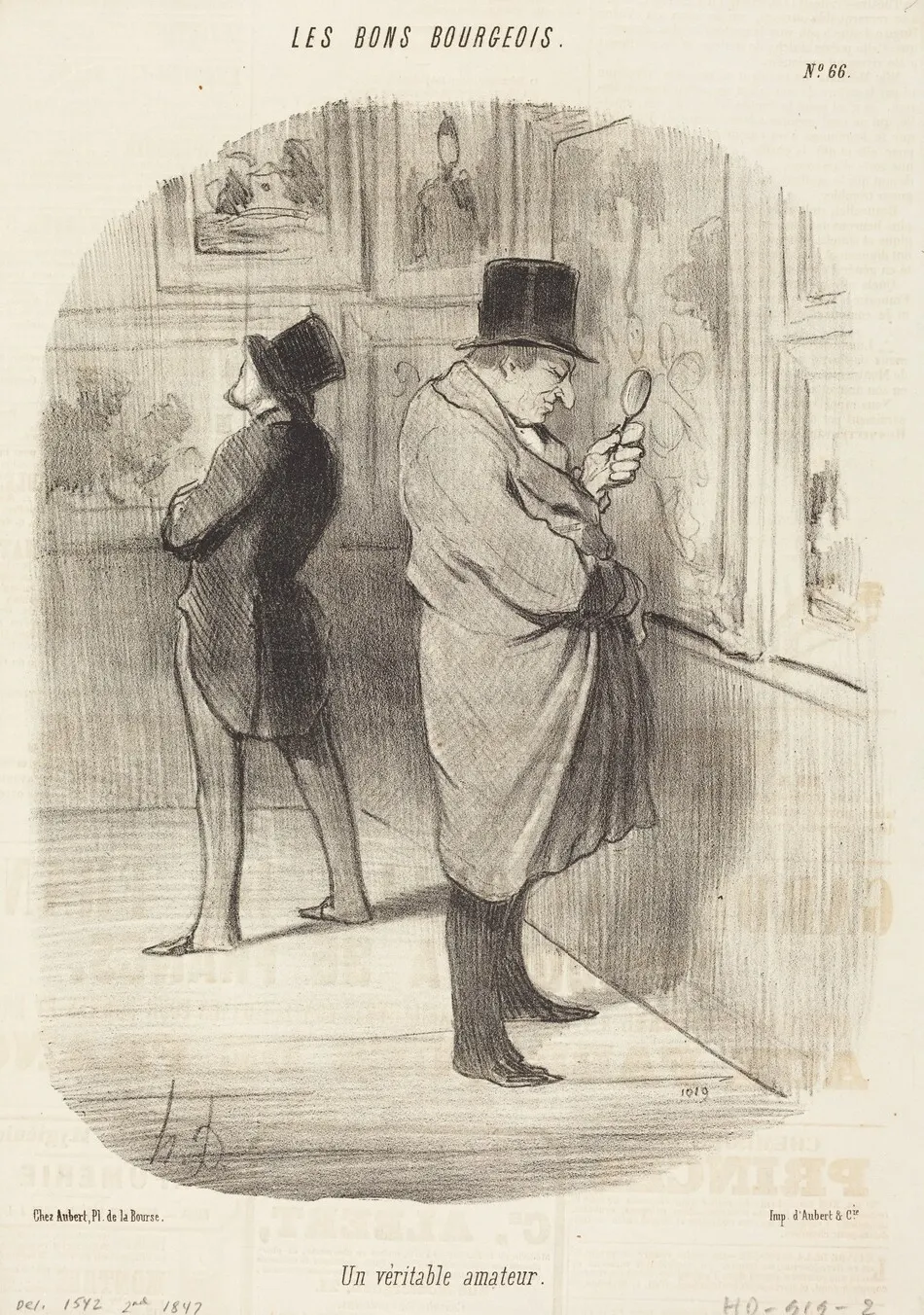 Un Veritable amateur by Daumier, Honoré