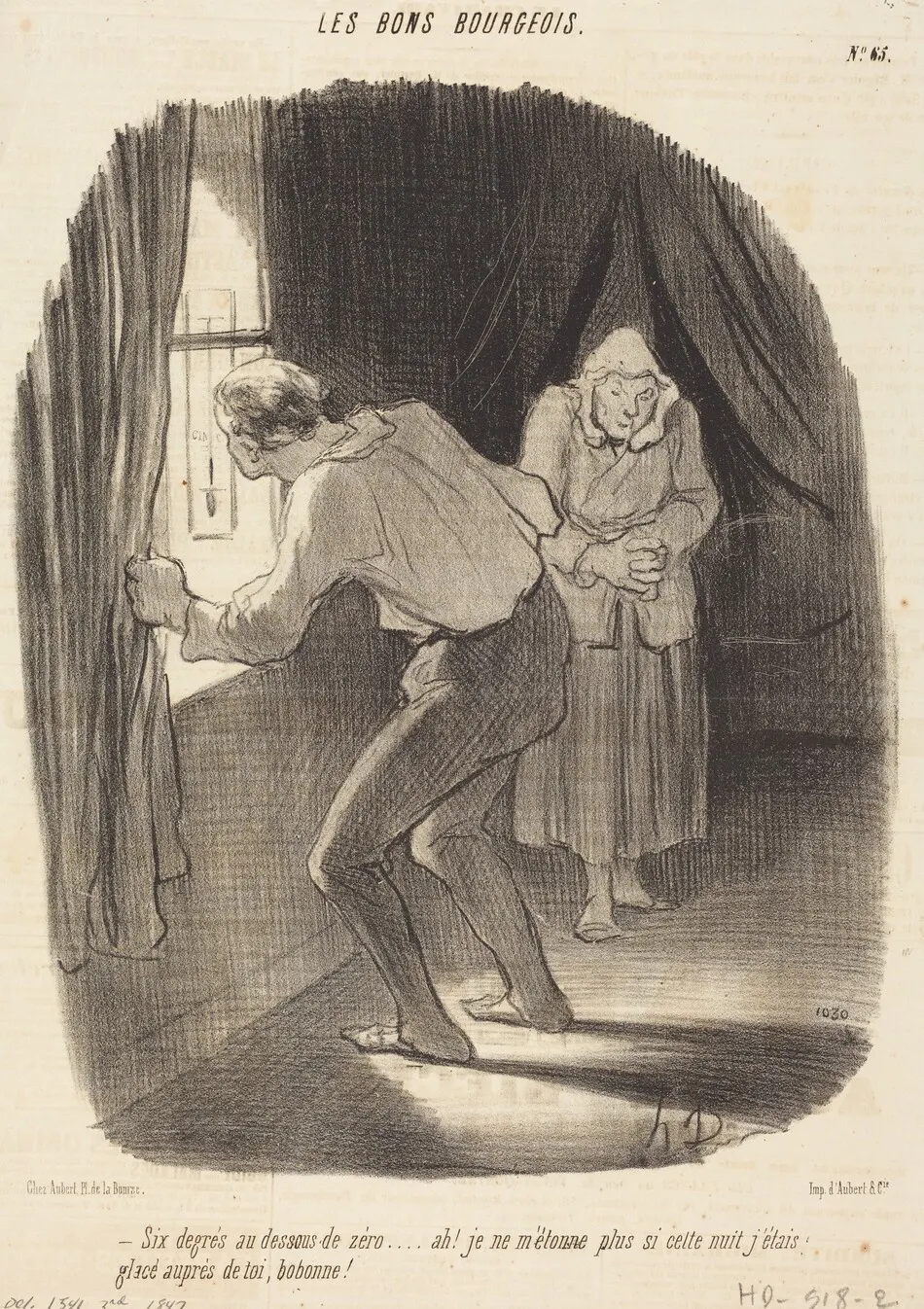 Six degrés au-dessous de zéro... by Daumier, Honoré