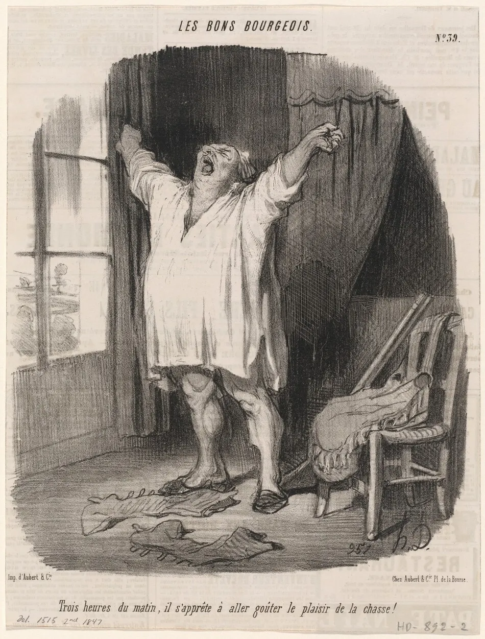 Trois heures du matin... by Daumier, Honoré