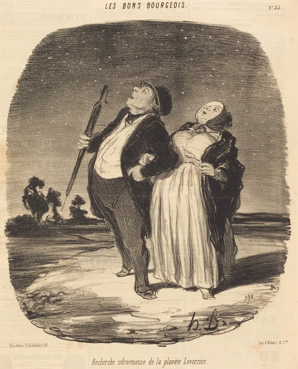 Recherche infructueuse de la planète Leverrier by Daumier, Honoré