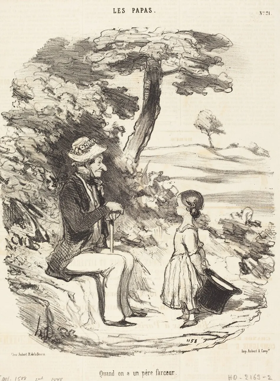 Quand on a un père farceur by Honoré Daumier