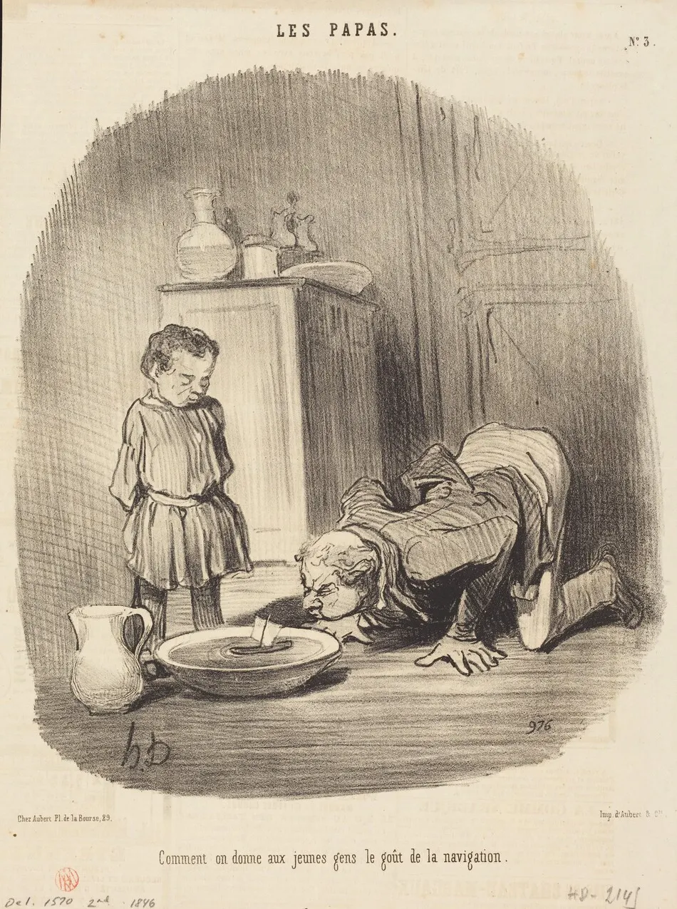 Comment on donne... le goût de la navigation by Honoré Daumier