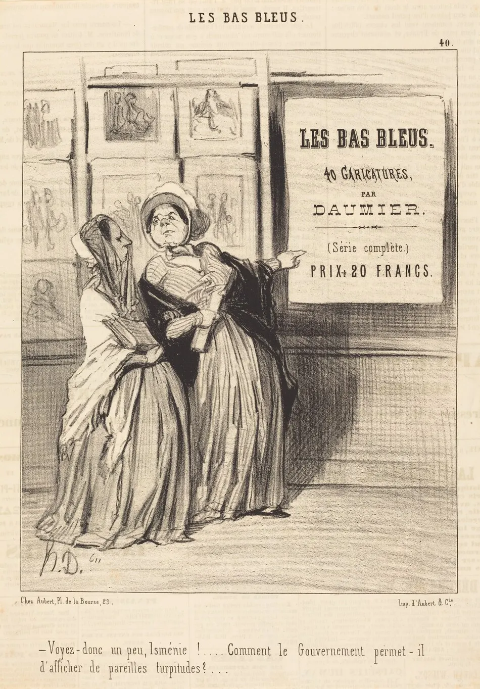 Voyez donc un peu, Isménie!... by Daumier, Honoré