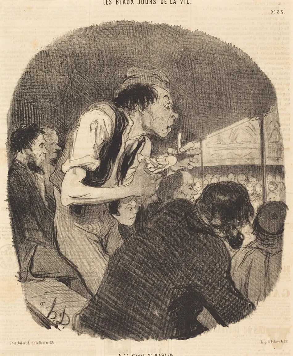 A la porte Saint-Martin by Honoré Daumier