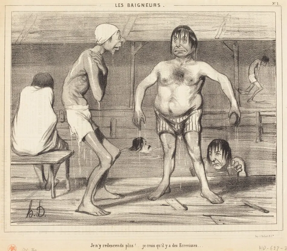 Je n'y redescends plus!... je crois... by Honoré Daumier