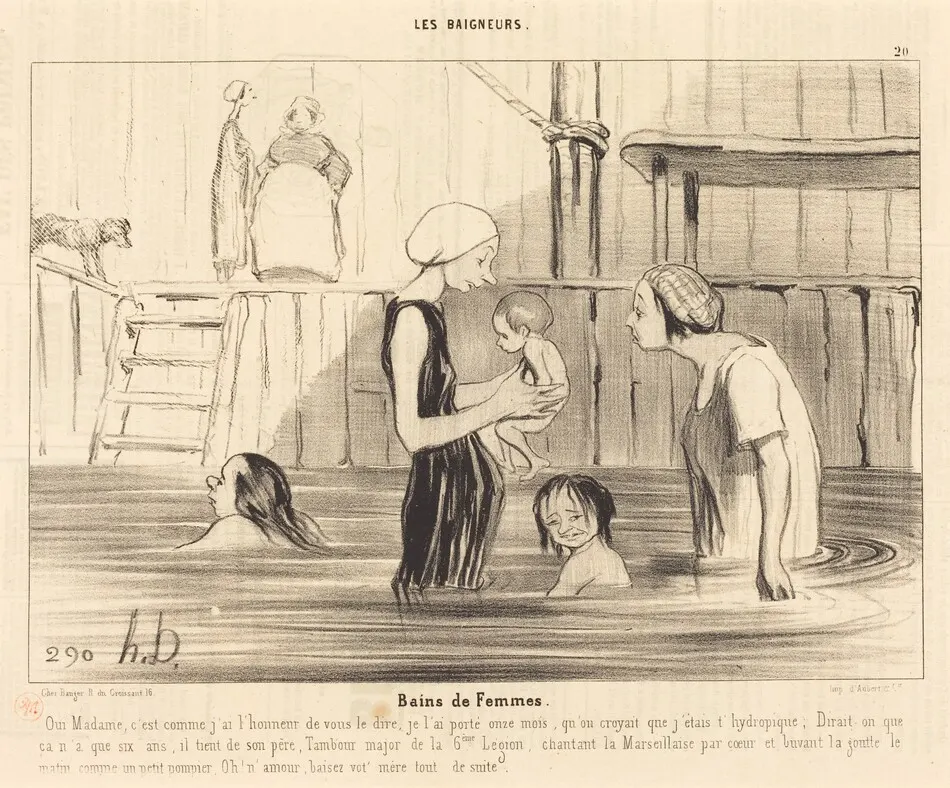 Bains de Femmes by Honoré Daumier