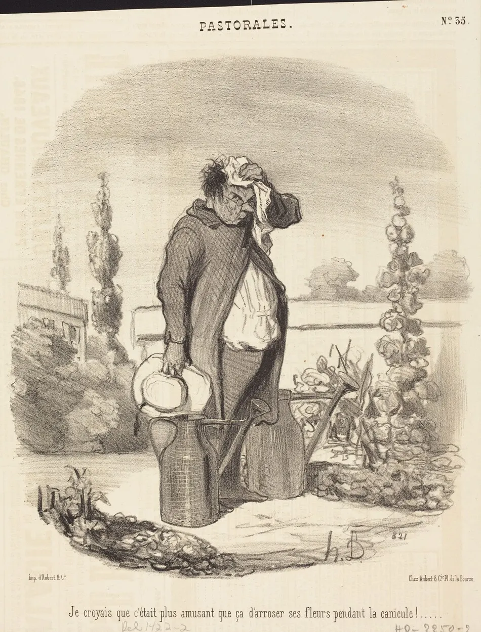 Je croyais que c'était plus amusant que ça... by Honoré Daumier