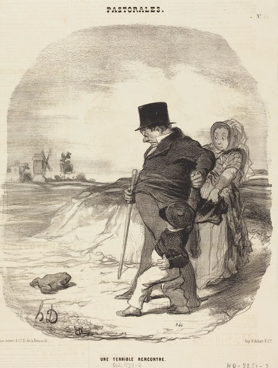 Une Terrible rencontre by Daumier, Honoré