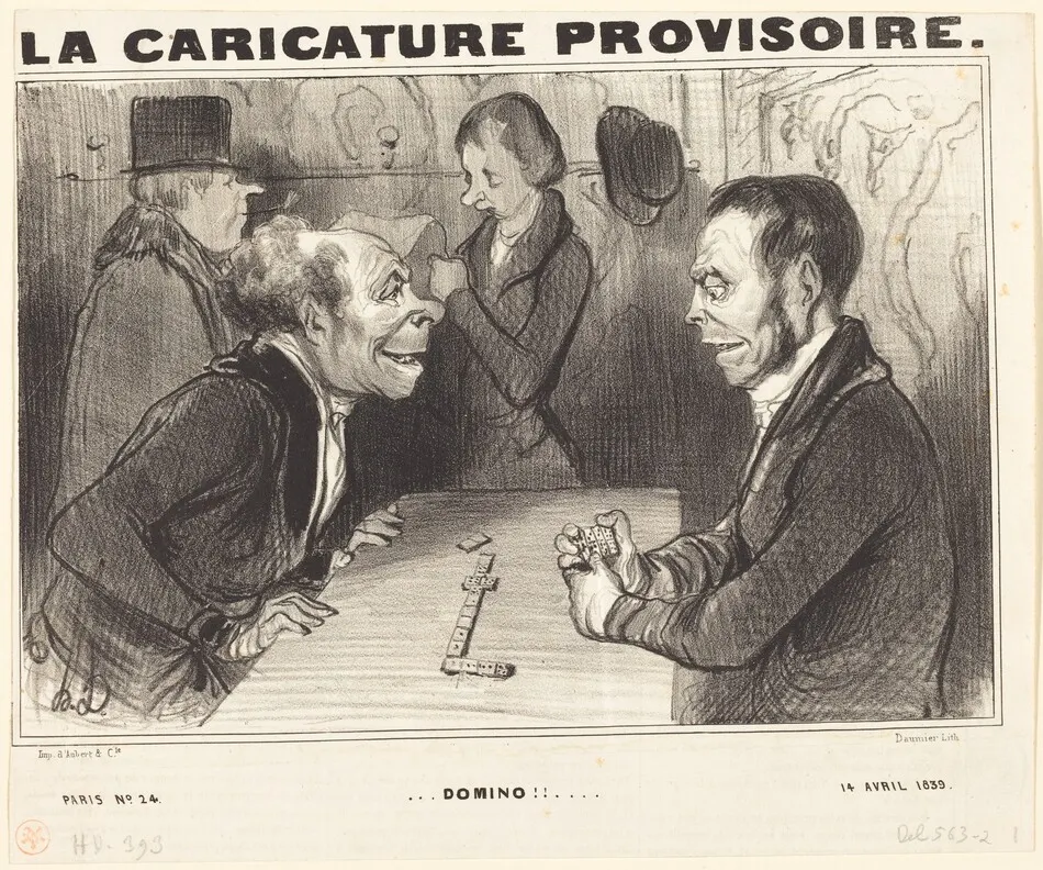 Domino!! by Honoré Daumier