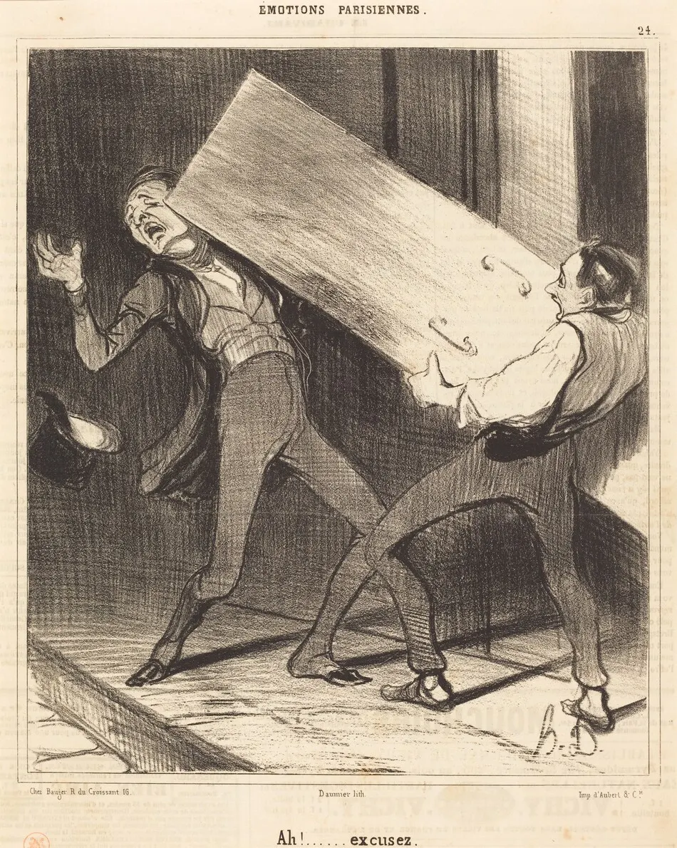 Ah! Excusez by Honoré Daumier