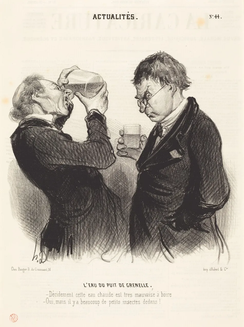 L'Eau du puits de Grenelle by Honoré Daumier