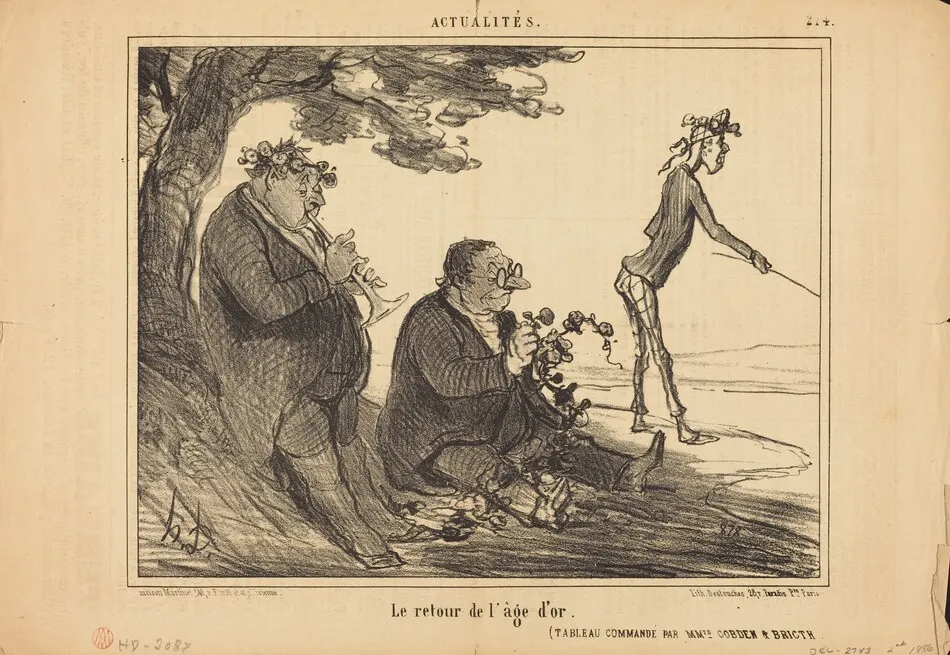 Le Retour de l'age d'or by Honoré Daumier
