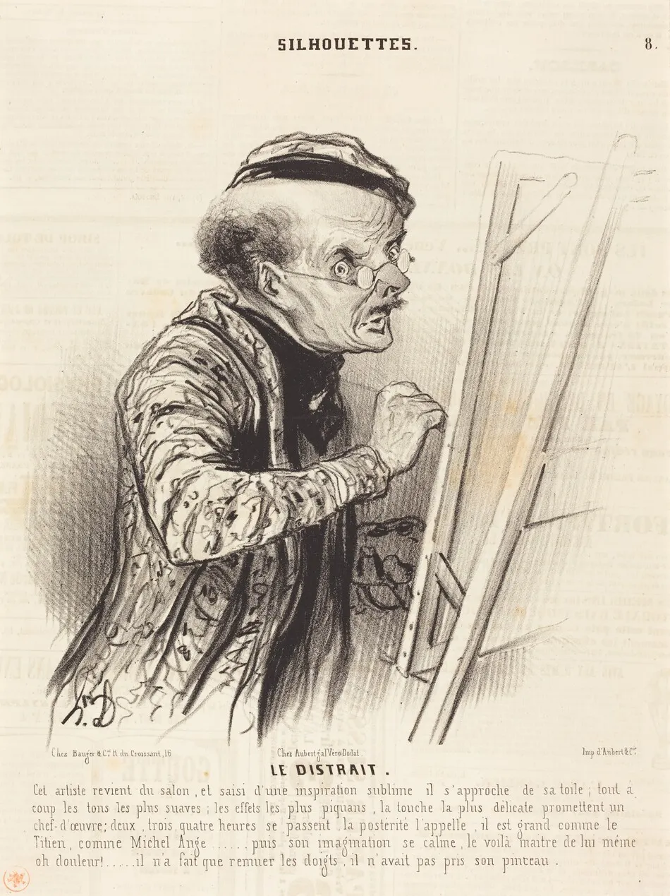 Le Distrait by Honoré Daumier