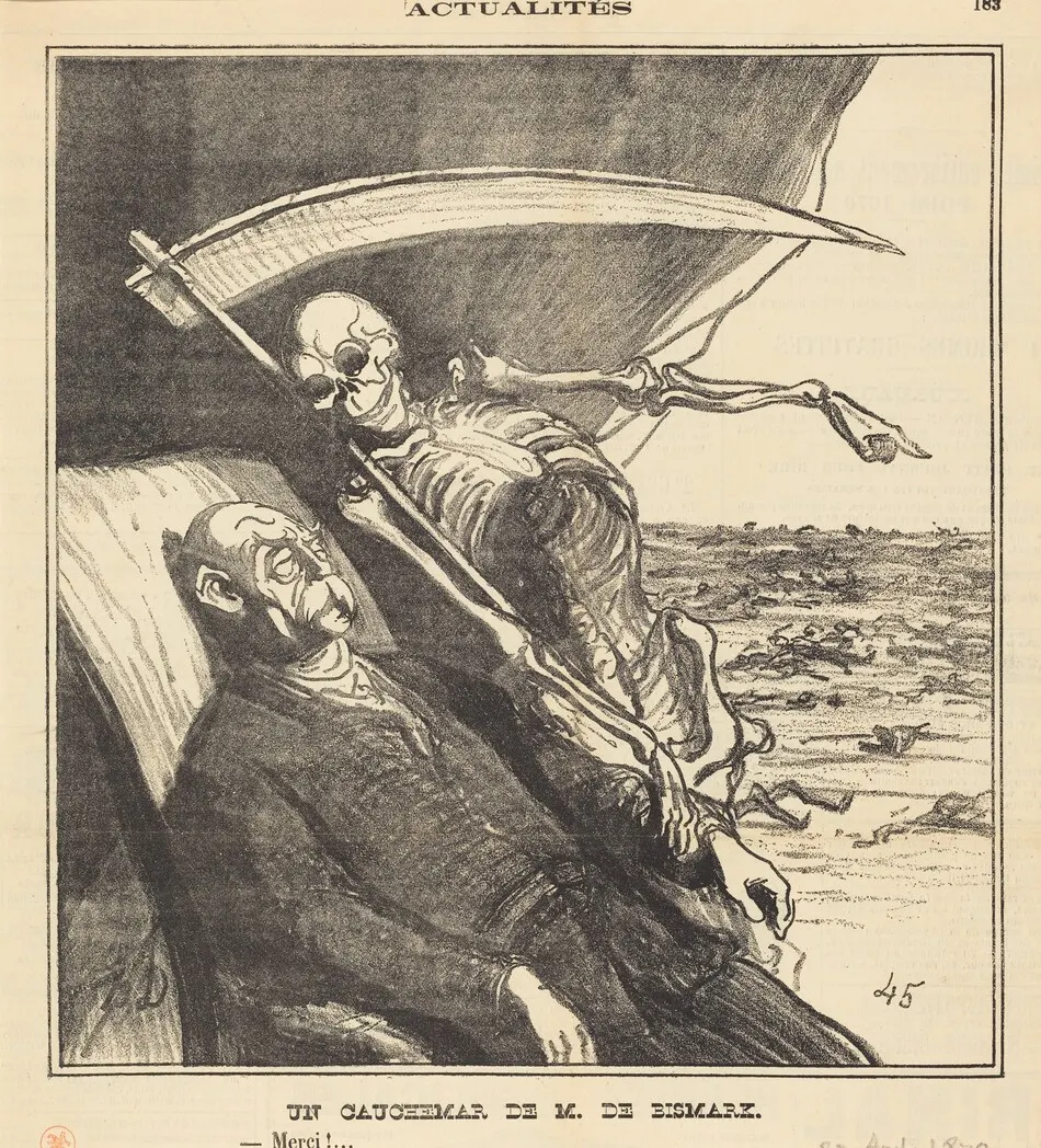 Un cauchemar de M. Bismarck by Daumier, Honoré