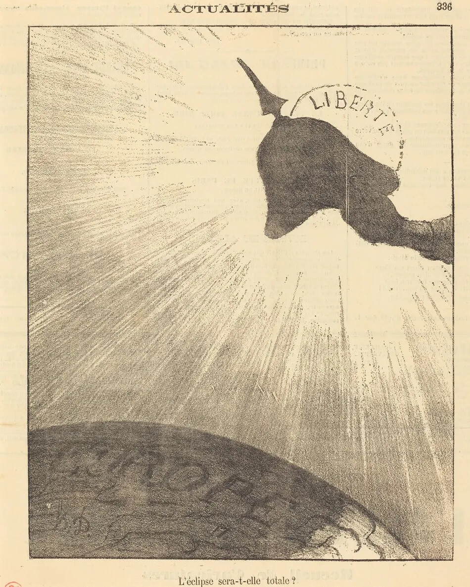 L'éclipse sera-t-elle totale? by Honoré Daumier