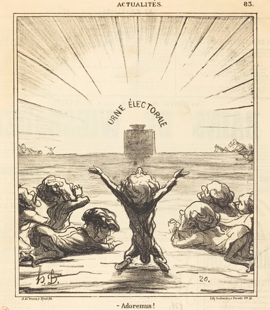 Adoremus! by Honoré Daumier