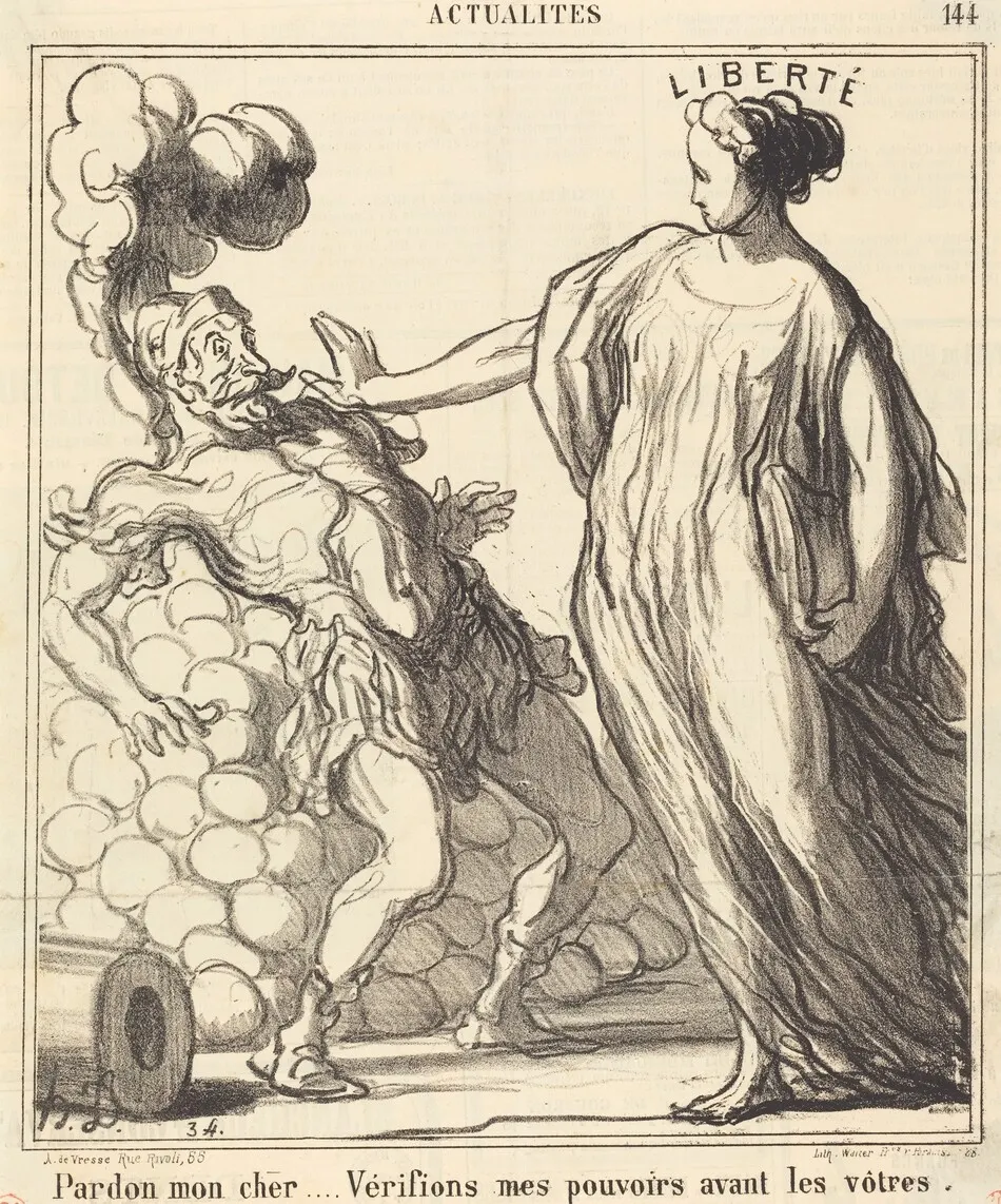 Pardon mon cher... by Honoré Daumier