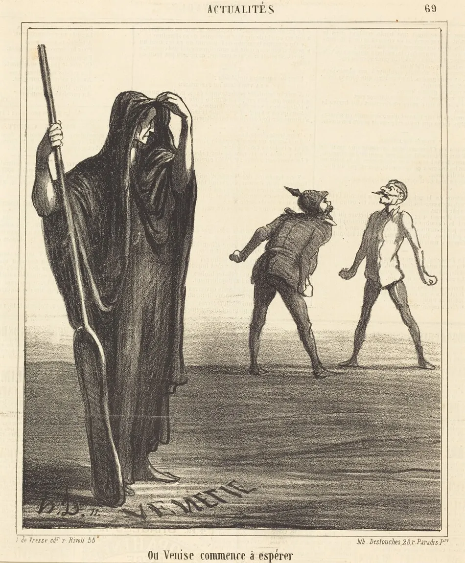 Ou Venise commence a espérer by Honoré Daumier