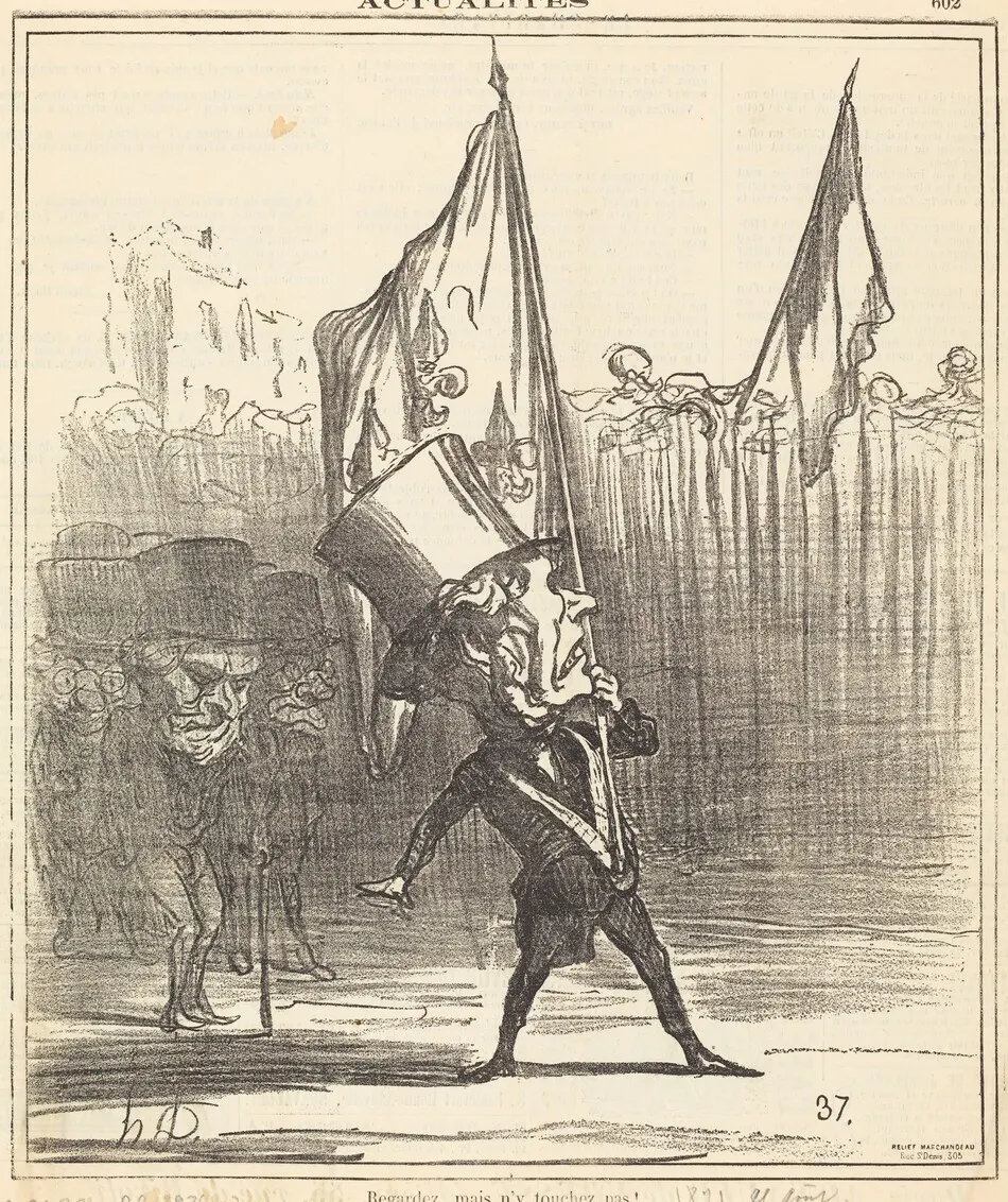 Regardez, mais n'y touchez pas! by Daumier, Honoré