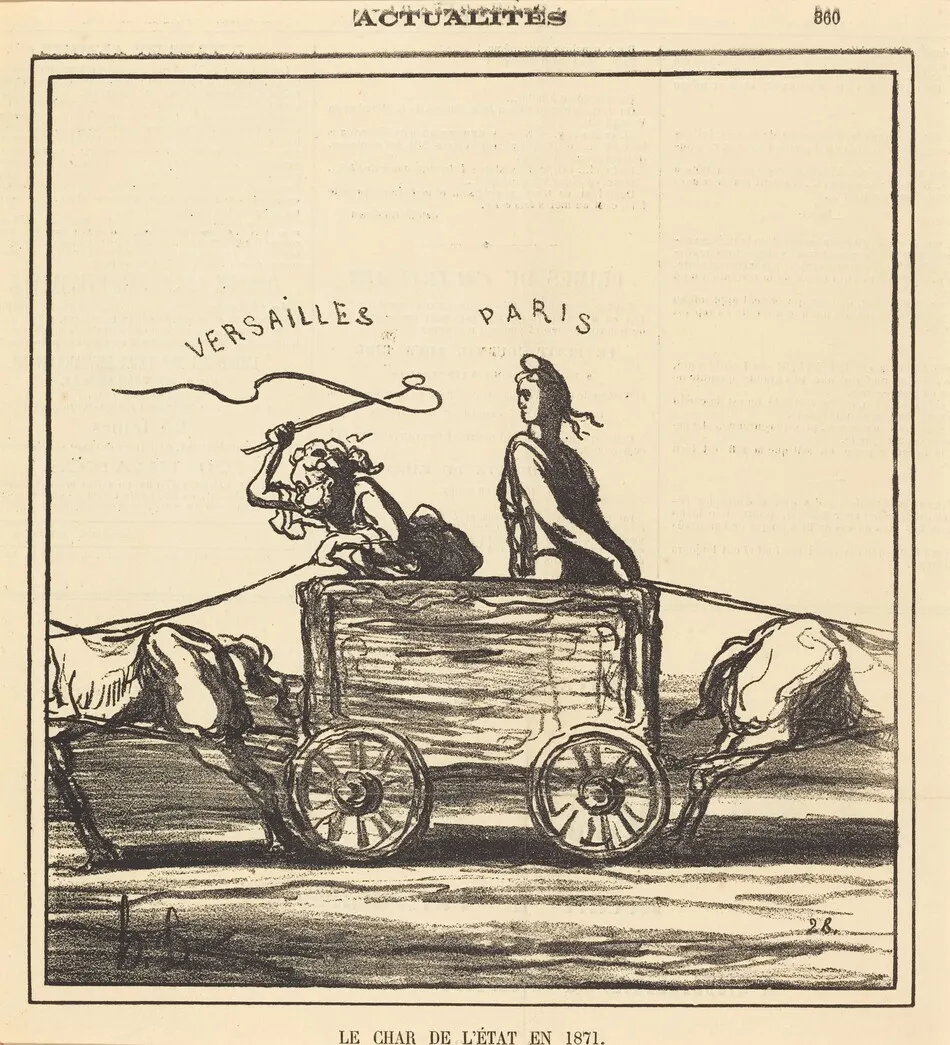 Le char de l'état en 1871 by Honoré Daumier