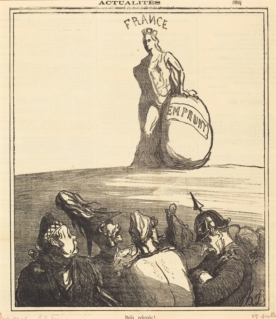 Déjà relevée! by Honoré Daumier