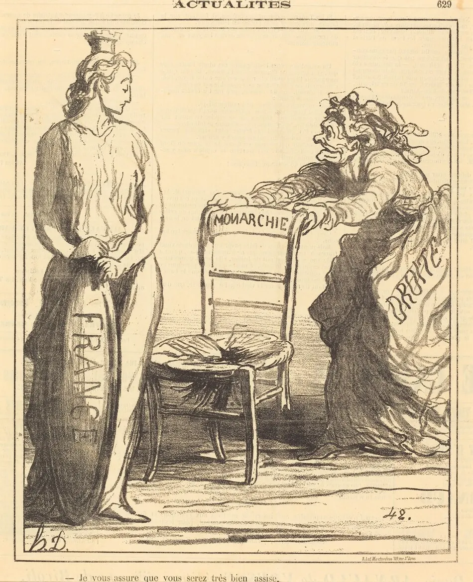 Je vous assure que vous serez très bien assise by Honoré Daumier