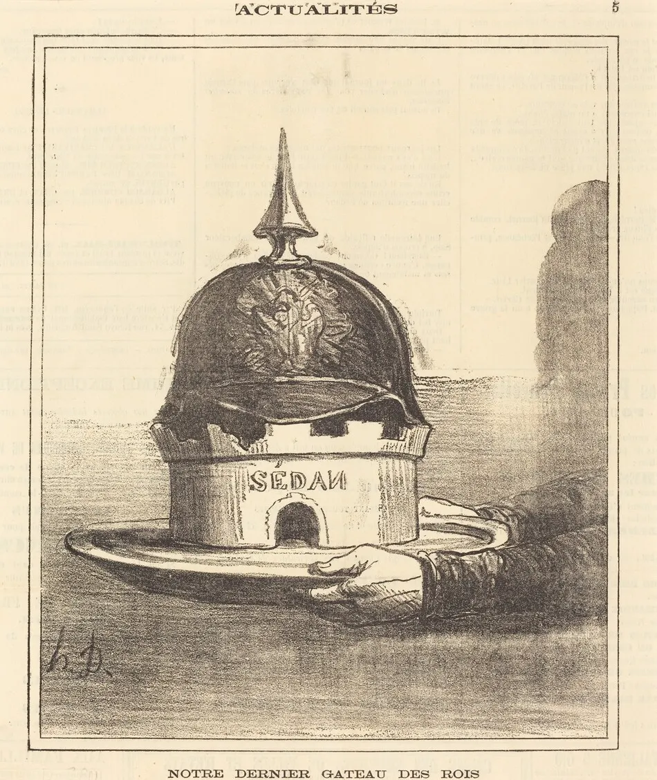Notre dernier gateau des rois by Honoré Daumier