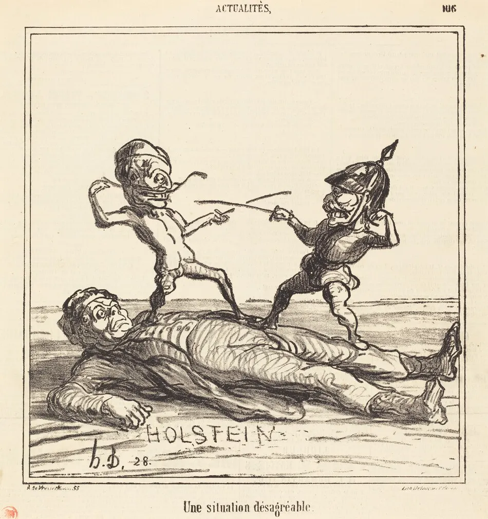 Une Situation désagréable by Daumier, Honoré
