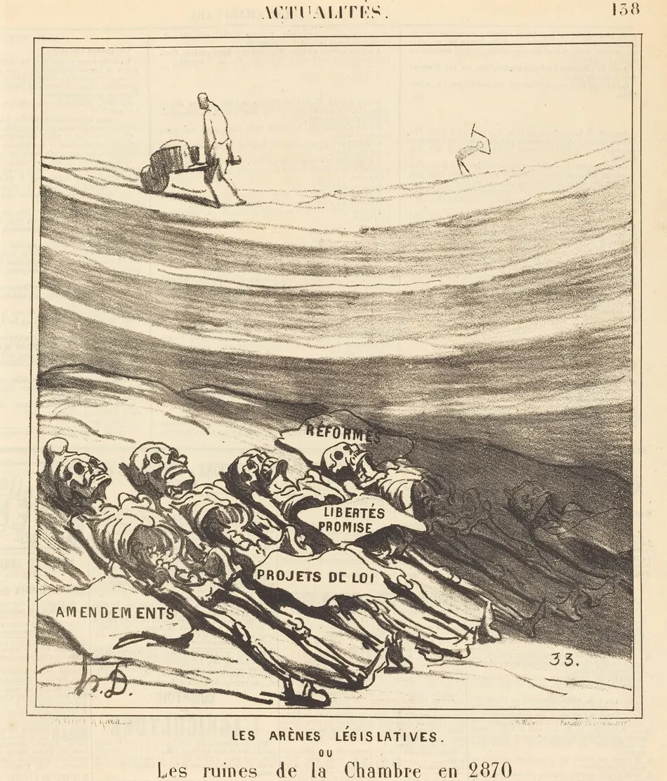 Les arènes législatives by Honoré Daumier