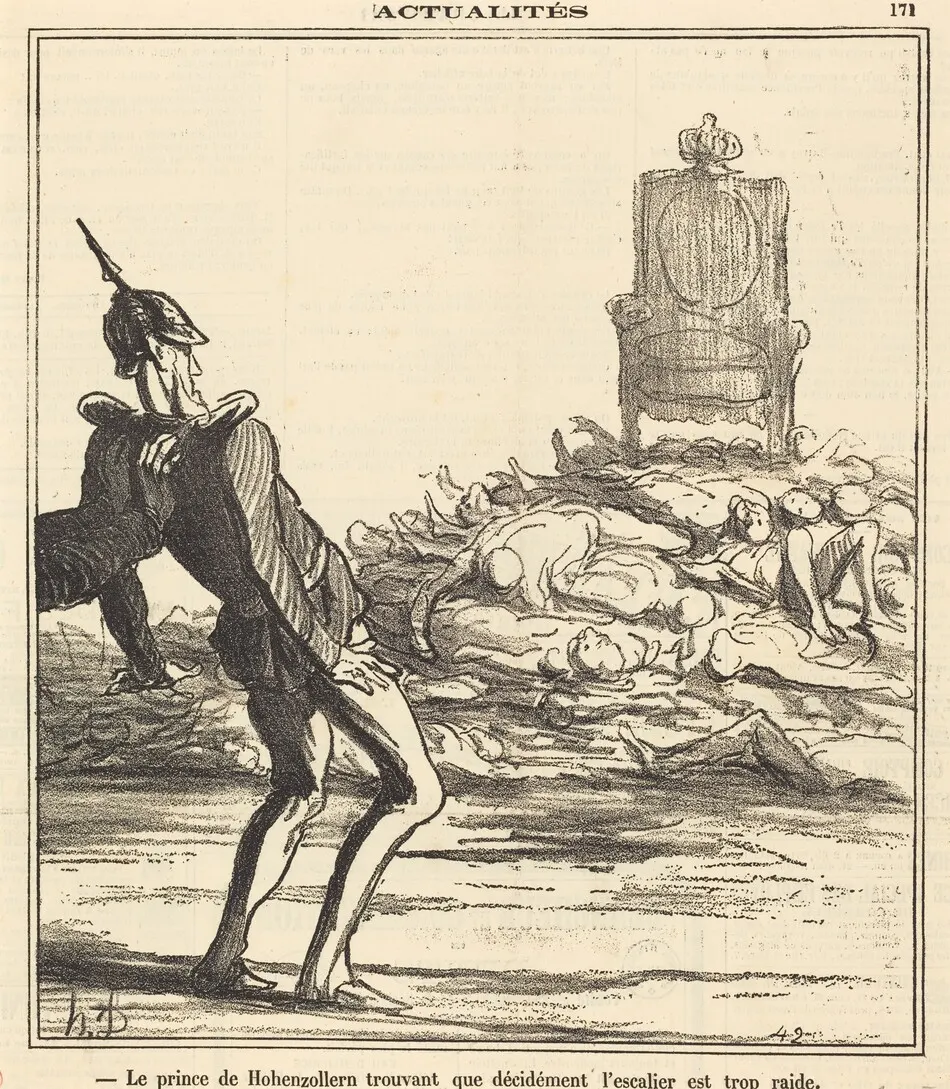 Le Prince de Hohenzollern... by Honoré Daumier