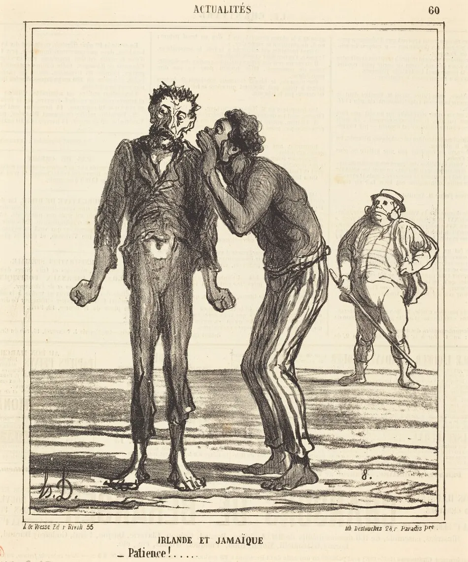Irlande et Jamaique - Patience!... by Honoré Daumier