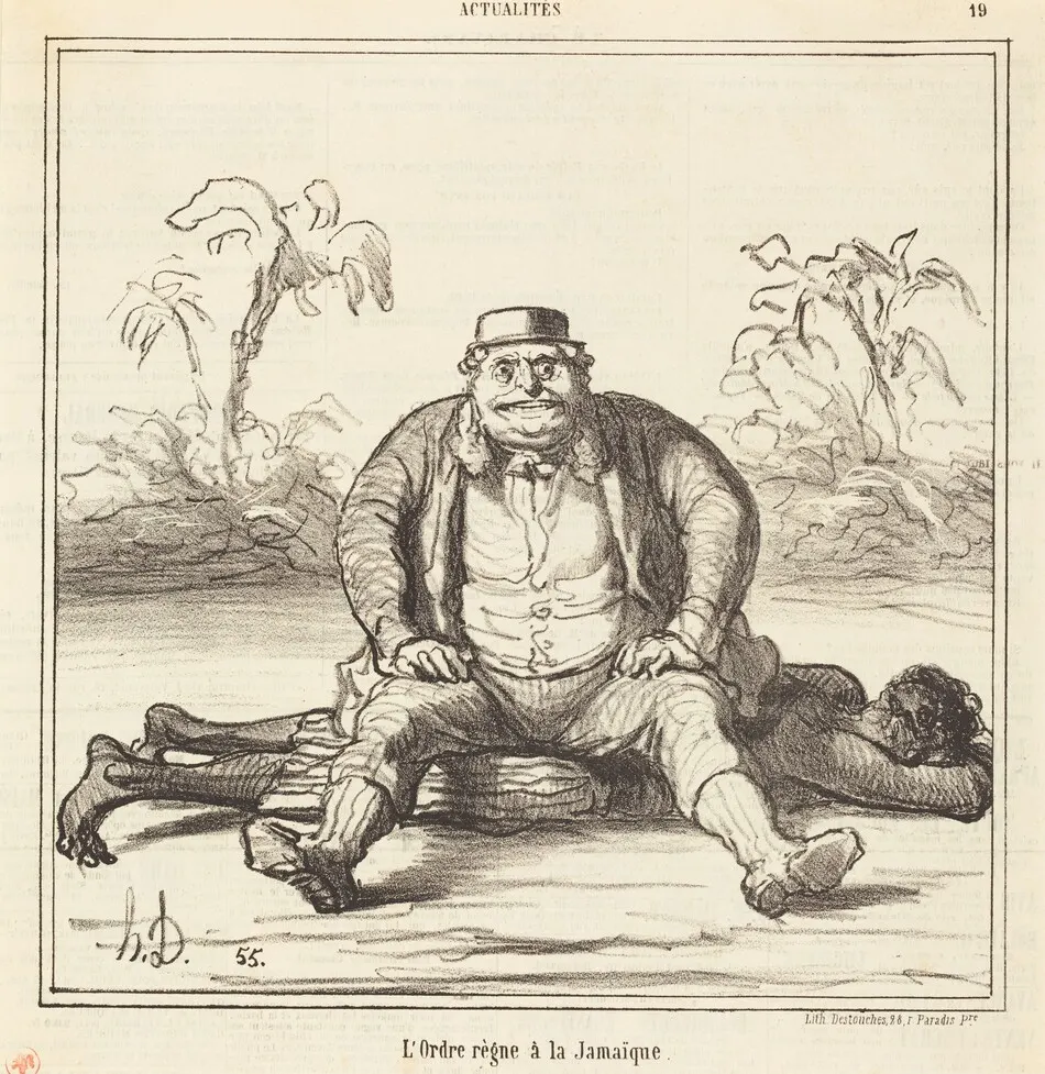 L'Ordre règne à la Jamaique by Honoré Daumier
