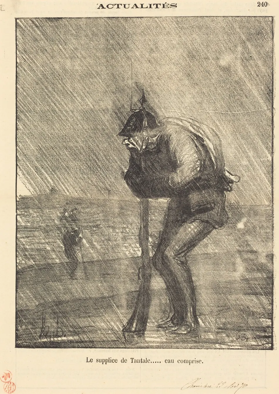 Le supplice de tantale... eau comprise by Honoré Daumier