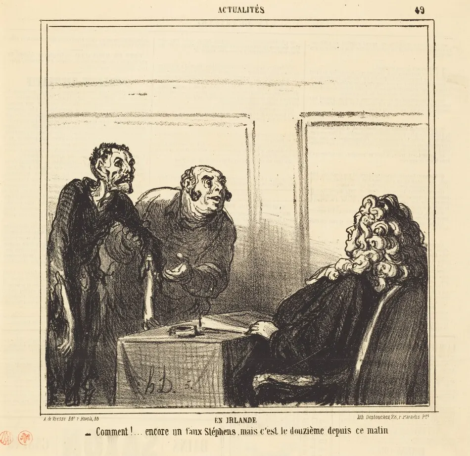 En Irlande by Honoré Daumier