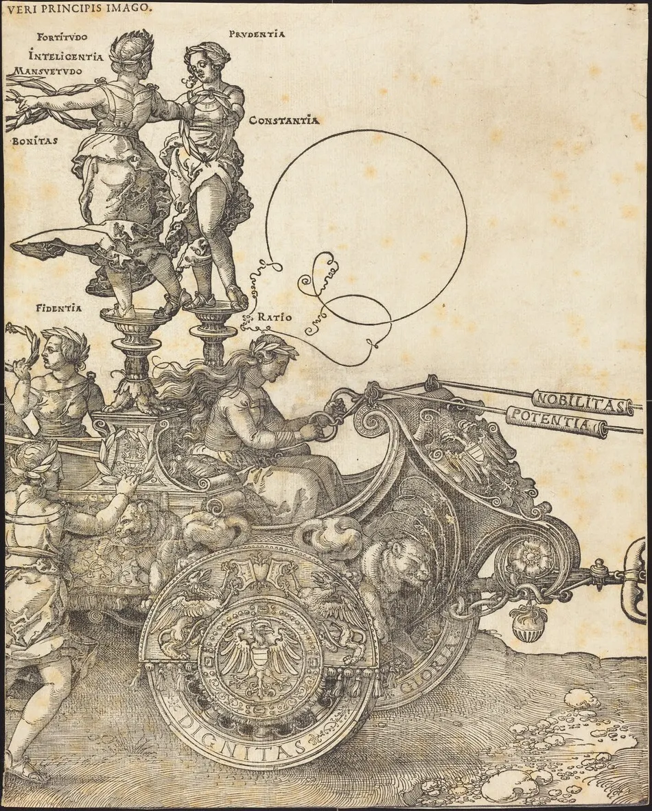 The Triumphal Chariot of Maximilian I (The Great Triumphal Car) [plate 2 of 8] by Albrecht Dürer