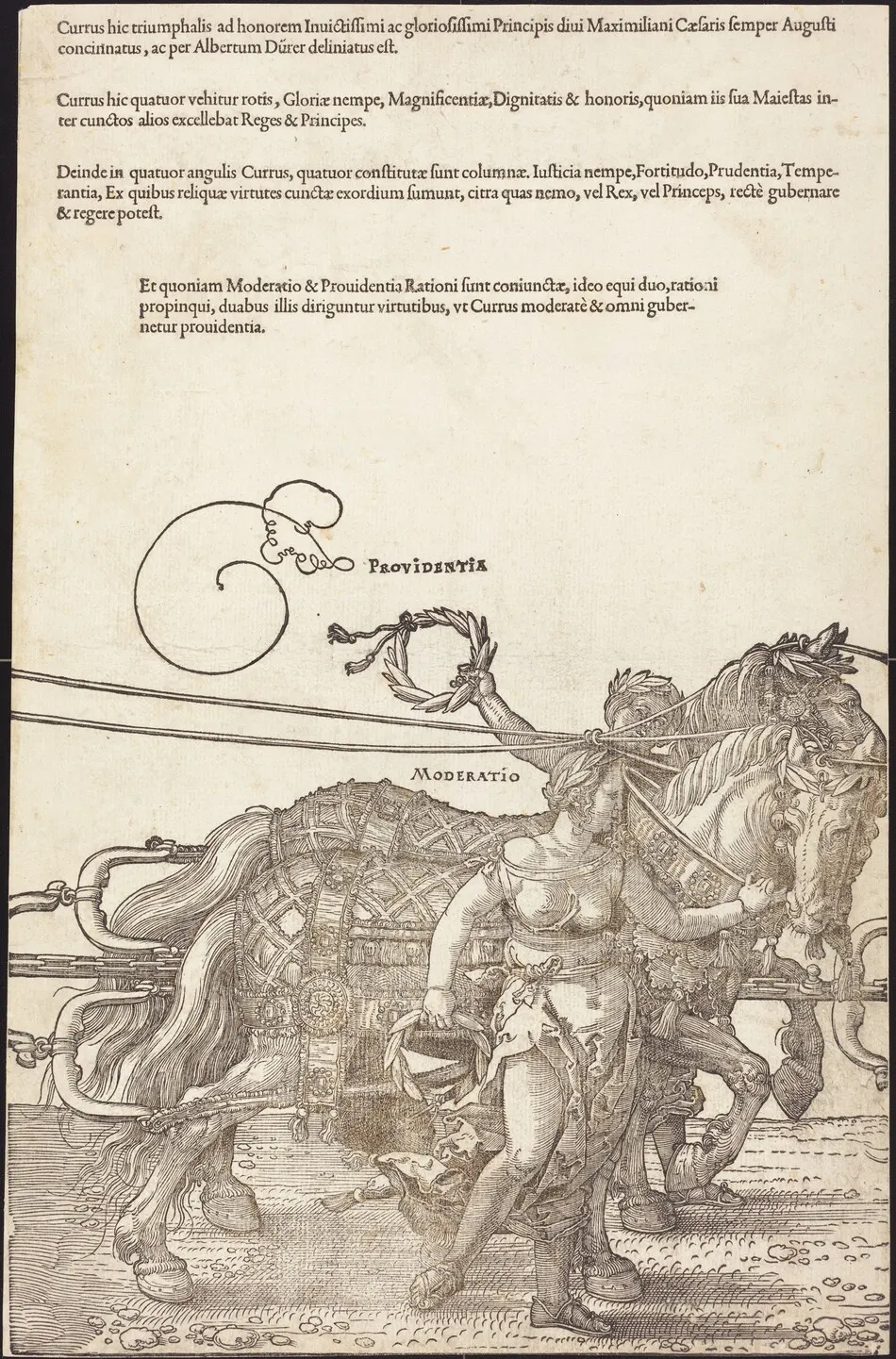 The Triumphal Chariot of Maximilian I (The Great Triumphal Car) [plate 3 of 8] by Albrecht Dürer