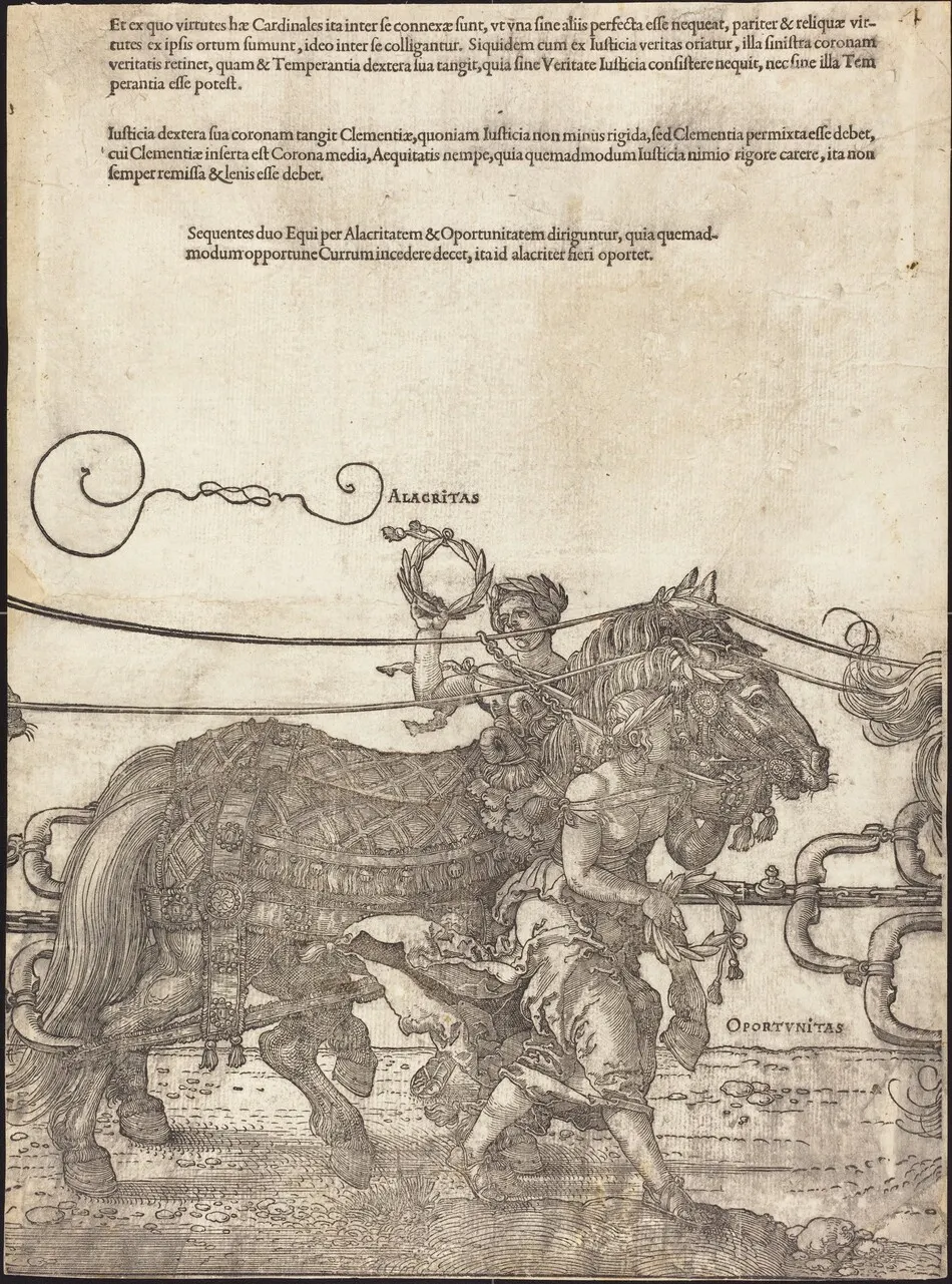 The Triumphal Chariot of Maximilian I (The Great Triumphal Car) [plate 4 of 8] by Albrecht Dürer