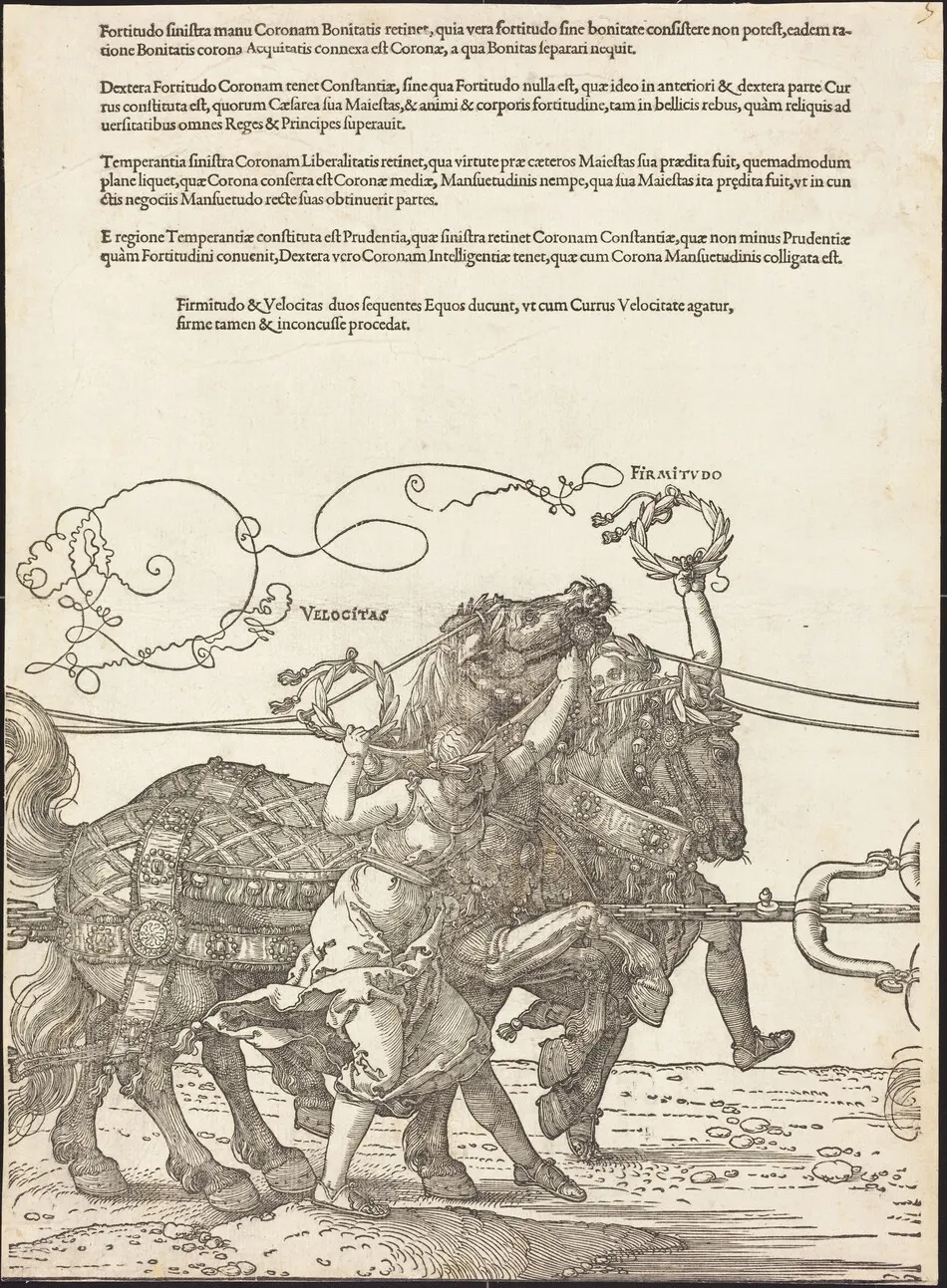 The Triumphal Chariot of Maximilian I (The Great Triumphal Car) [plate 5 of 8] by Albrecht Dürer