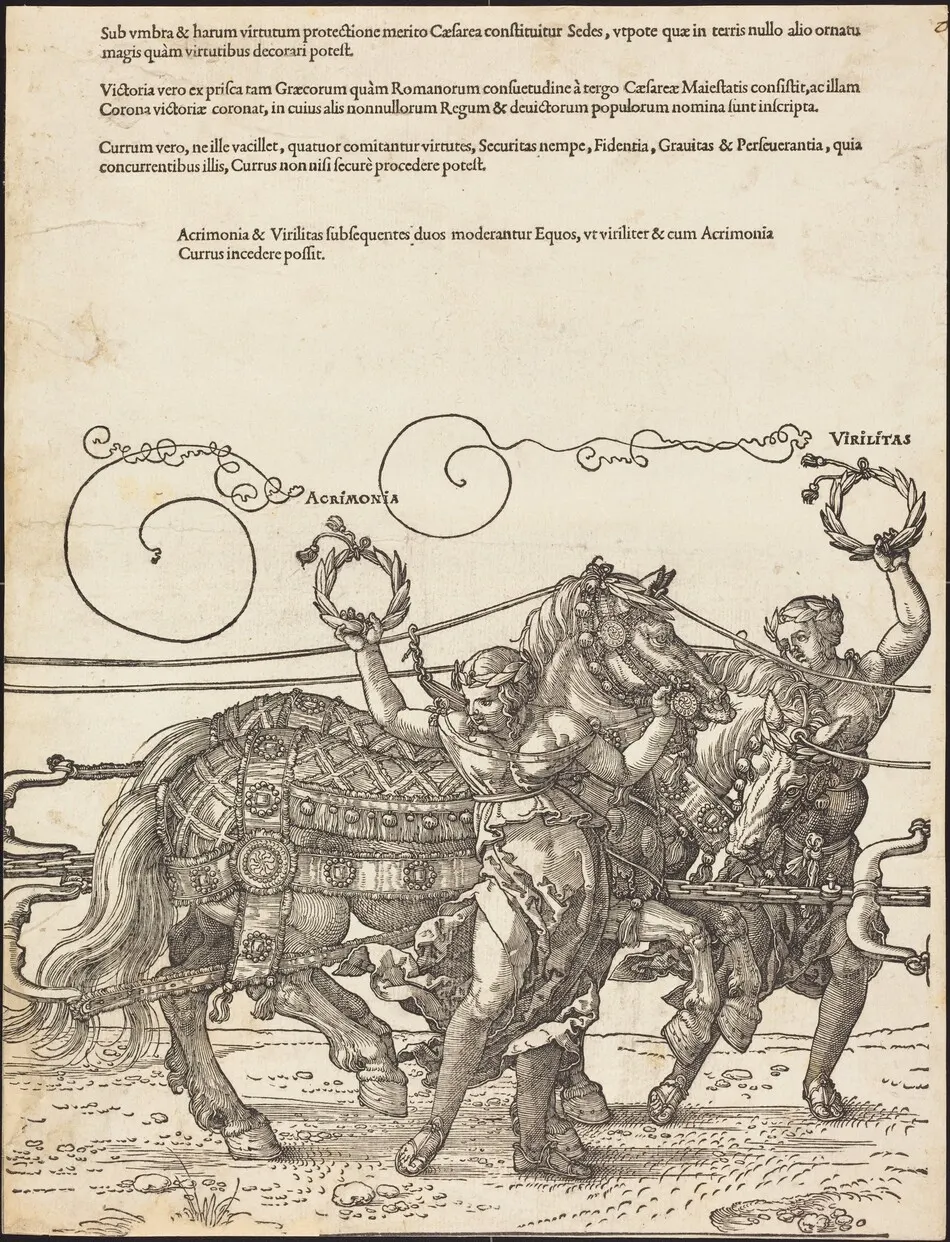 The Triumphal Chariot of Maximilian I (The Great Triumphal Car) [plate 6 of 8] by Albrecht Dürer
