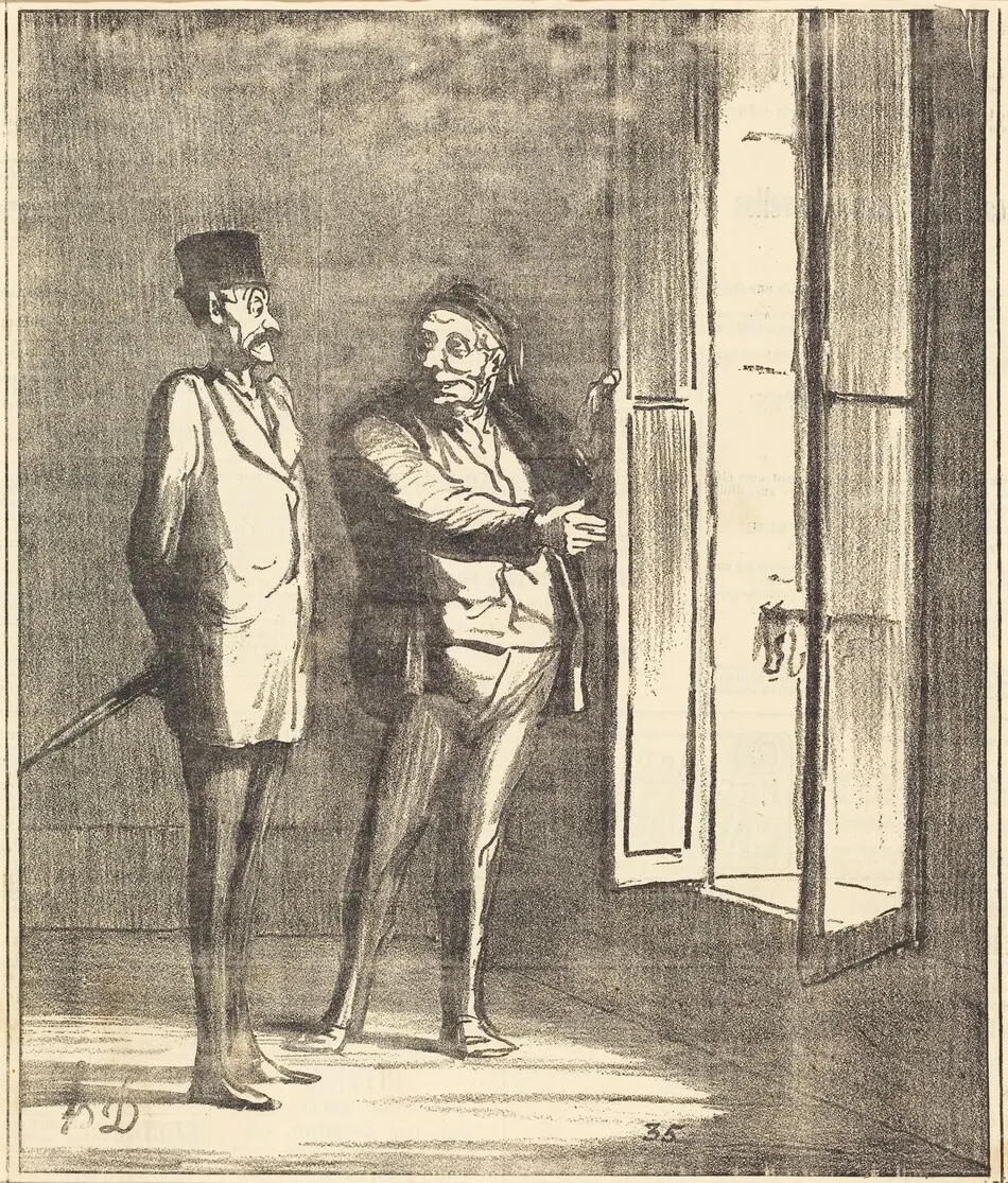 Monsieur sera très bien ici... by Honoré Daumier