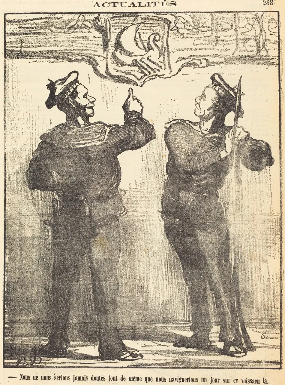 Nous ne nous serions jamais douté tout de même... by Honoré Daumier