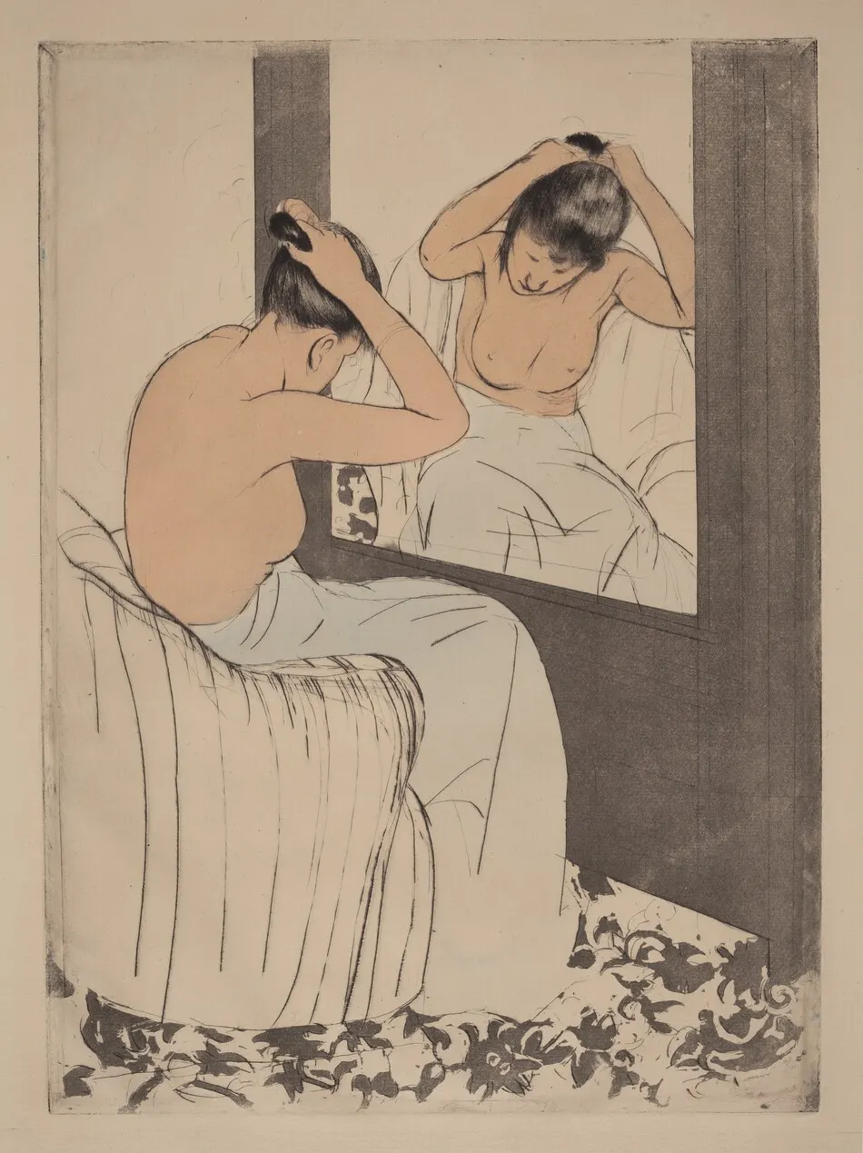 The Coiffure by Mary Cassatt