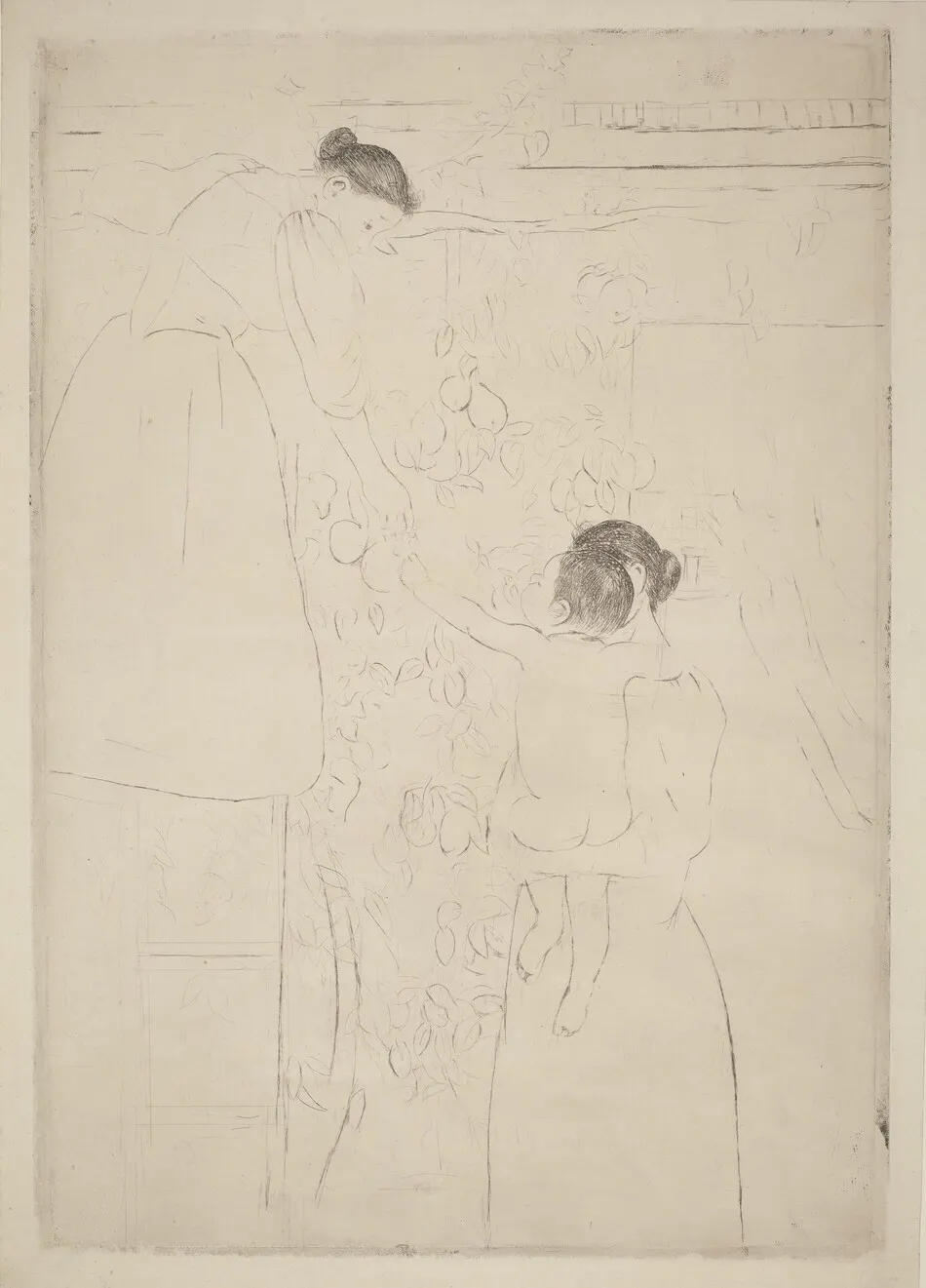 Gathering Fruit by Mary Cassatt