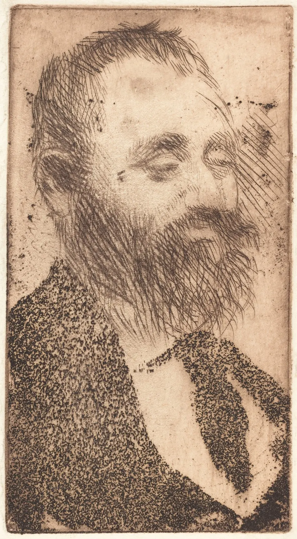 Alphonse Hirsch by Edgar Degas