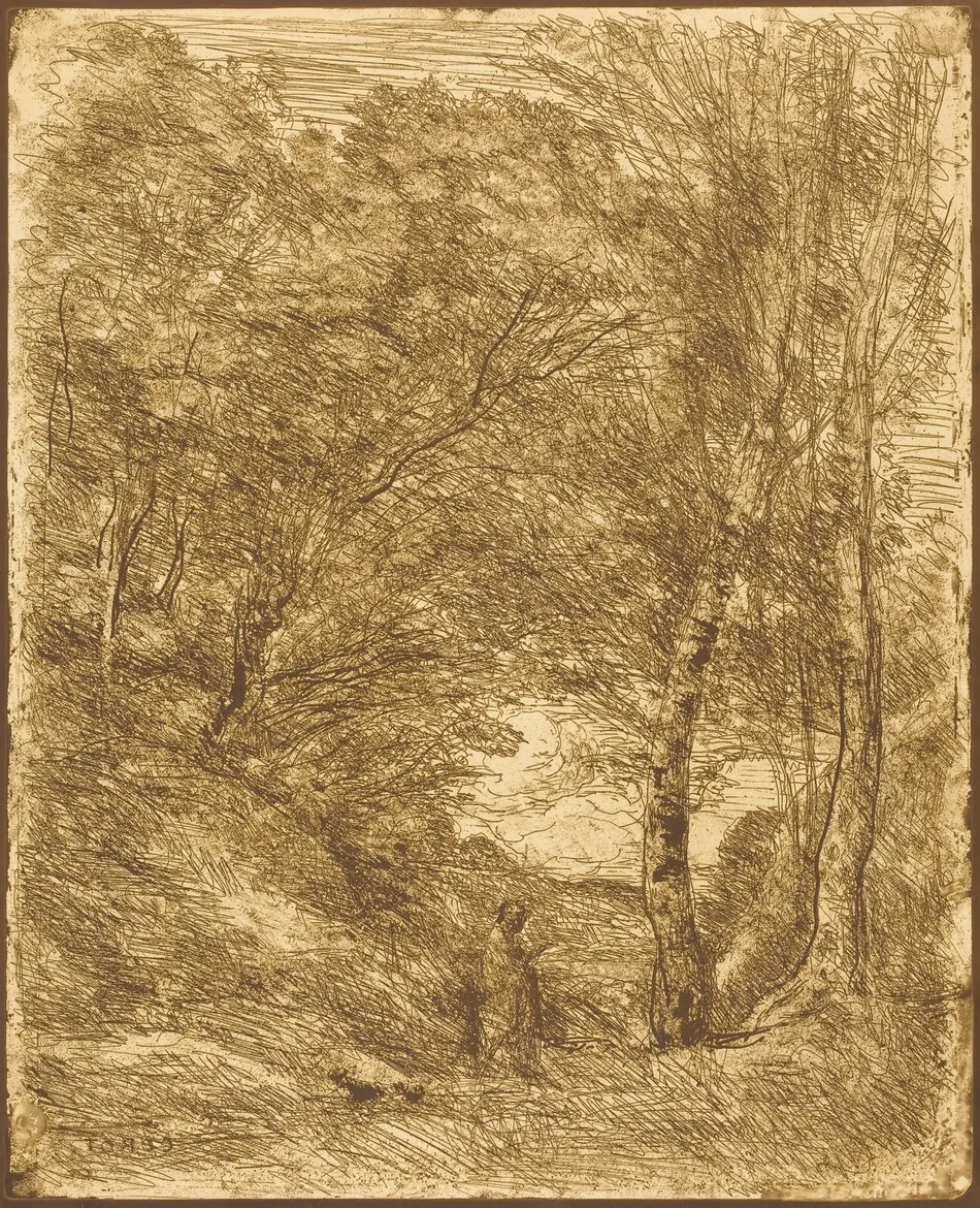 The Gardens of Horace (Les Jardins d'Horace) by Jean-Baptiste-Camille Corot