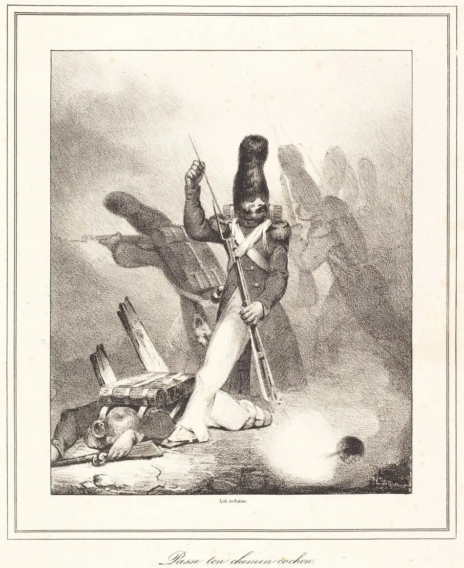 Passe ton chemin, cochon by Honoré Daumier
